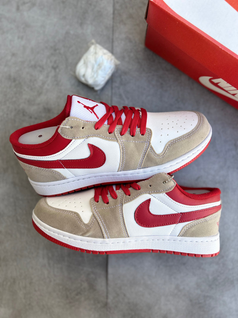 Air Jordan 1 Low 'Grey Red Men’s