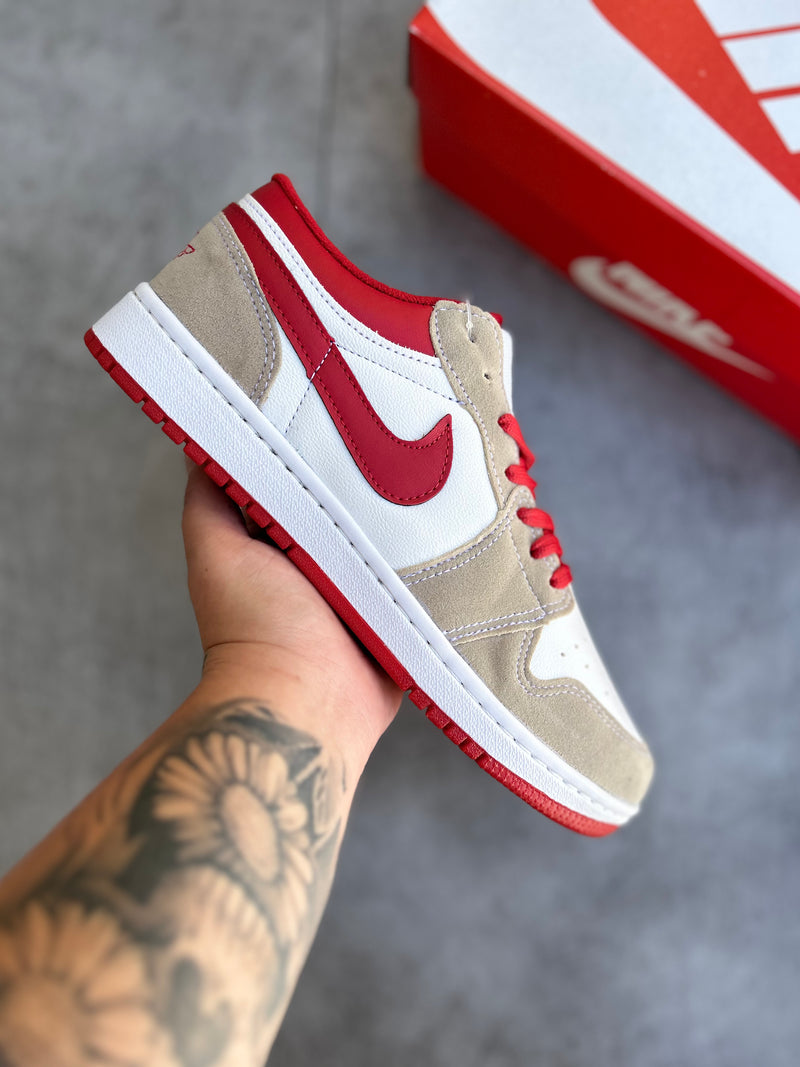 Air Jordan 1 Low 'Grey Red Men’s