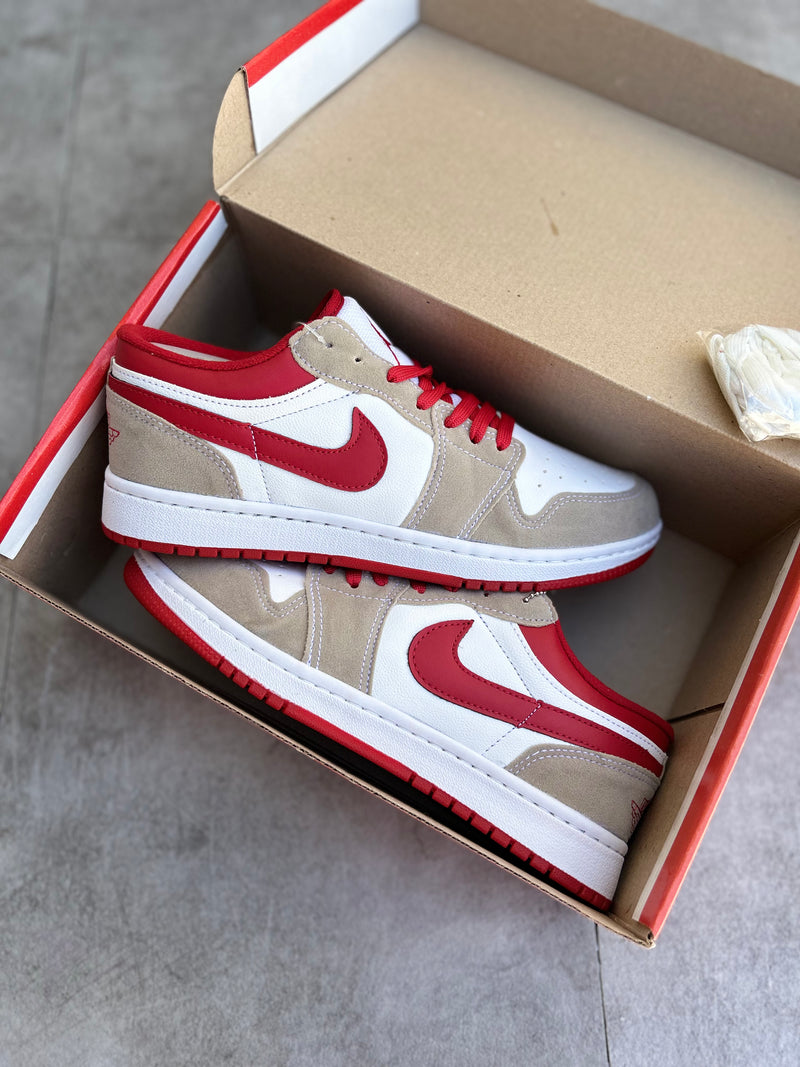 Air Jordan 1 Low 'Grey Red Men’s